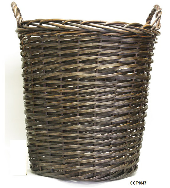 DestiDesign Round Wicker Laundry Hamper Wayfair